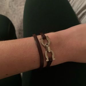 Salvatore Ferragamo leather bracelet